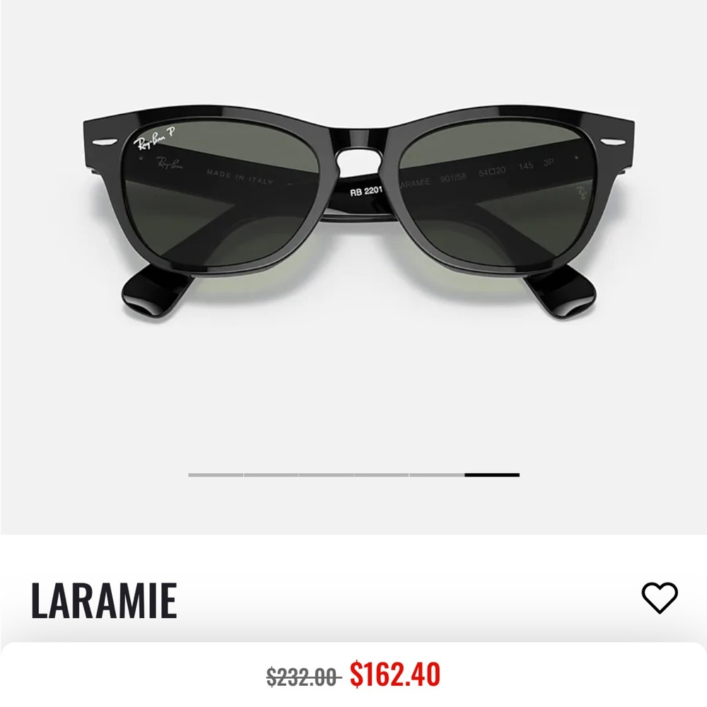 Ray Ban Laramie 2201 black polarized